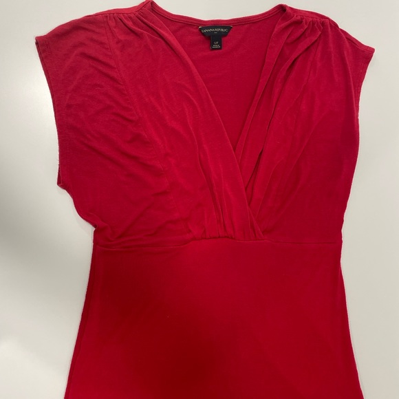 JACOB Red V-Neck Sleeveless Top ~ Size Small - Picture 3 of 14